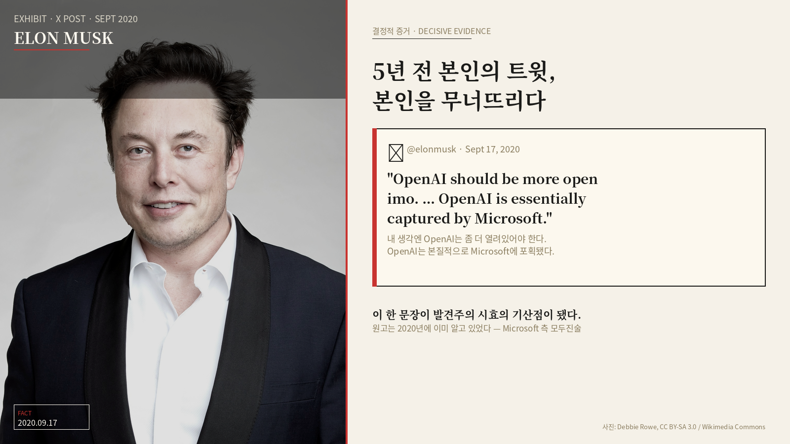 Musk의 2020년 9월 트윗과 그 법적 함의